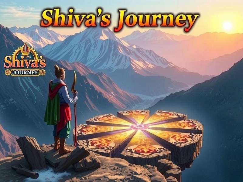Cosmic Puzzles in Shiva's Journey Player solving cosmic puzzles in Shiva's Journey game set in Himalayan mountains